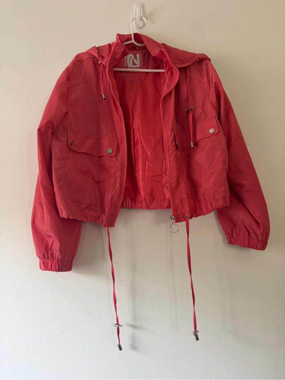 New Look Pink Cropped Sport Jacket